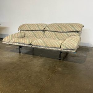 Canapé Textile par Giovanni Offredi : édition Saporiti – modèle Wave – Occasion